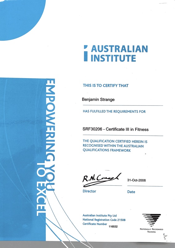 AIF Certificate III