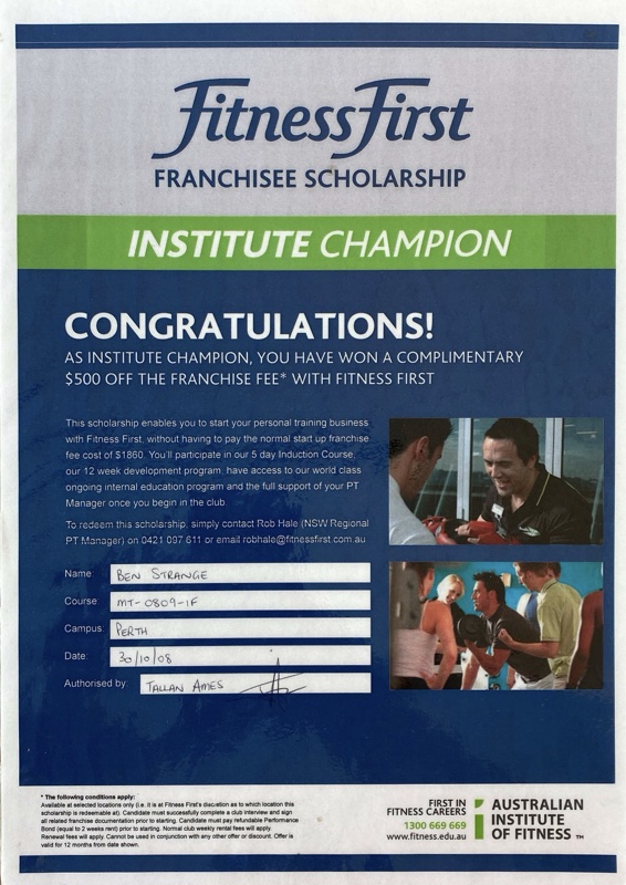 AIF Institute Champion
