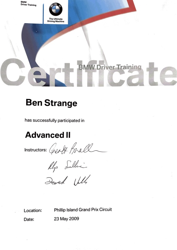 BMW Advanced Driver 2