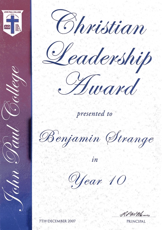 Year 10 Christian Leadership